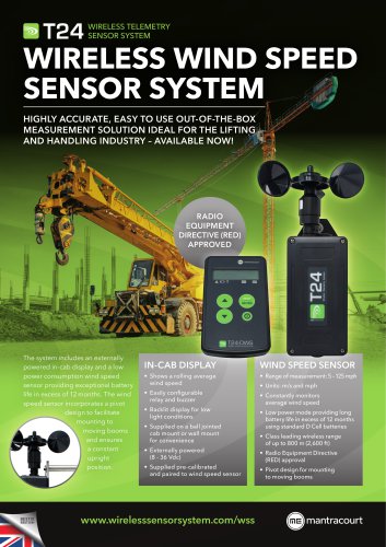 WIRELESS WIND SPEED SENSOR SYSTEM