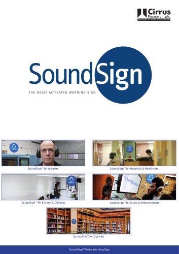 CR:201 Sond Sign Noise Activated Warning Sign