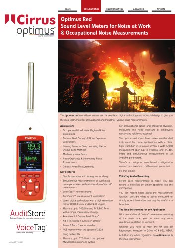 Optimus red Sound Level Meters