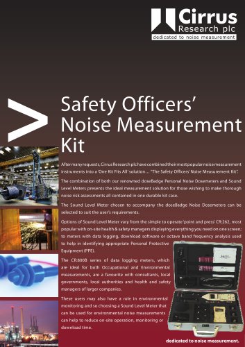 Safety Officers' Noise Measurement Kits