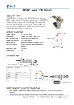 LRS-03 Laser RPM Sensor