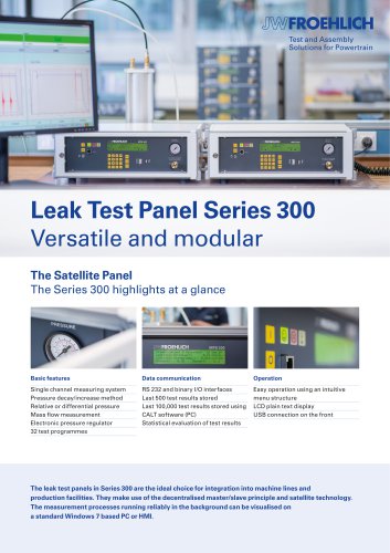 Leak test panels Series 300