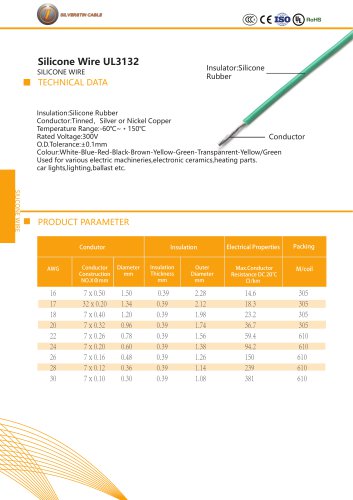 Silicone wire UL3132