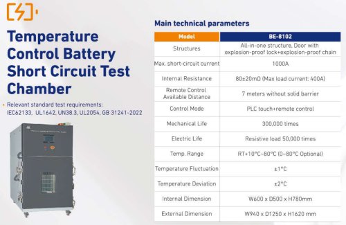 0GDBELL Temperature Control Battery Short Circuit Test Chamber