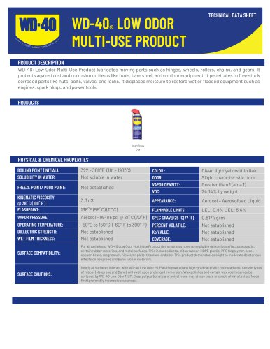 WD-40&reg; LOW ODOR  MULTI-USE PRODUCT 