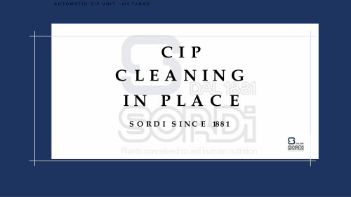 C I P CLEANING IN PLACE