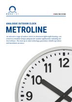 Analogue Outdoor Clock - Metroline