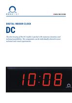 Digital Indoor Clock - DC Series