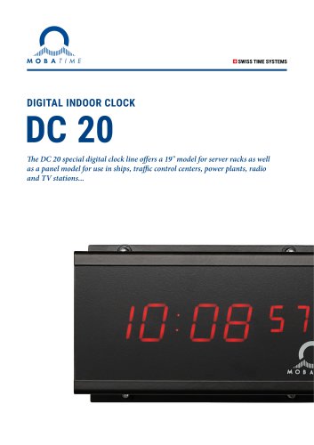 Digital Indoor Clock - DC.20 Series