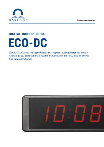 Digital Indoor Clock - ECO-DC Series