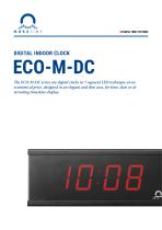 Digital Indoor Clock - ECO-M-DC Series