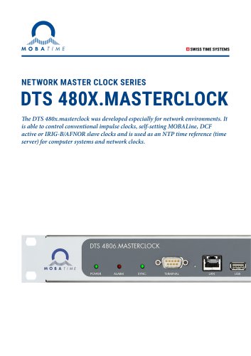 Network Master clock - DTS 4801