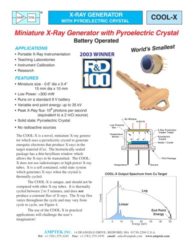 Miniature X-Ray Generator with Pyroelectric Crystal