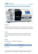GB-BF20010 Mask Synthetic Blood Penetration Catalogue-GBPI