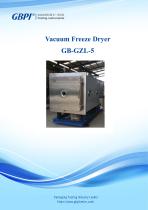 GB-GZL-5 Vacuum Freezer Dryer (Standard type) Basic configuration 2024.3.18