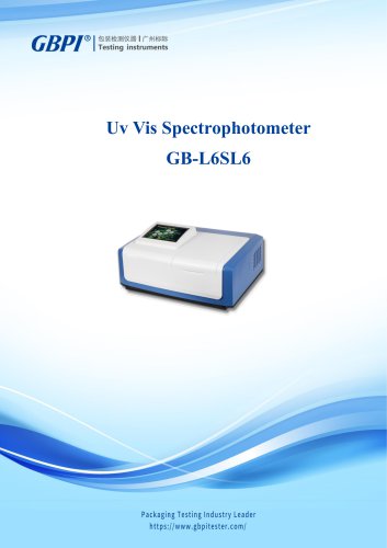 GB-L6SL6 Uv Vis Spectrophotometer A0(20221109)