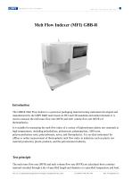 GBB-R Melt Flow Indexer (MFI) (20250527)