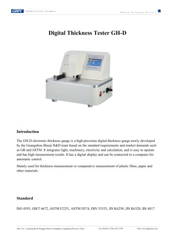 GH-D Digital Thickness Tester (20250530)