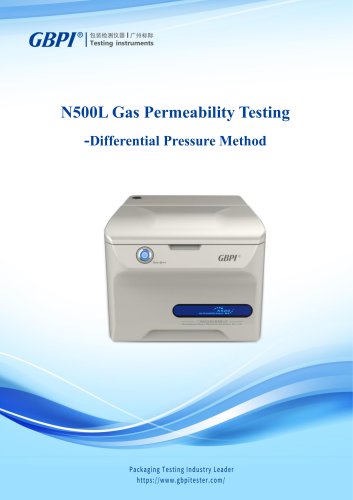 N500L Gas Permeability Testing Differential Pressure Method A0(20220302)