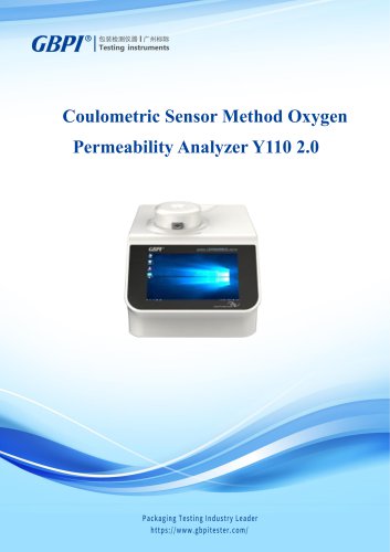 Y110 2.0 Coulometric Sensor Method Oxygen Permeability Analyzer A5(20250317）