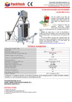 FILLING AND PACKAGING LINE FOR POWDERS with MACHINE AF-35-A