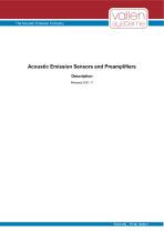 Acoustic Emission Sensors and Preamplifiers