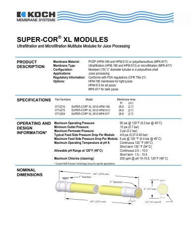 SUPER-COR® XL MODULES