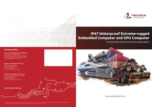 Brochure for 2023 IP67 Waterproof Extreme-Rugged Embedded Computers