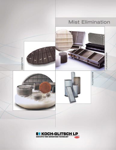 Mist Elimination product catalog