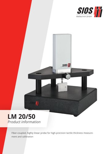 Laser interferometric probes Product flyer