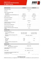 Technical data sheet: Differential laser interferometer SP 5000 DI / SP 5000 DI/F