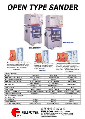 OPEN TYPE SANDER