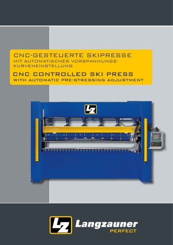 CNC controlled ski press