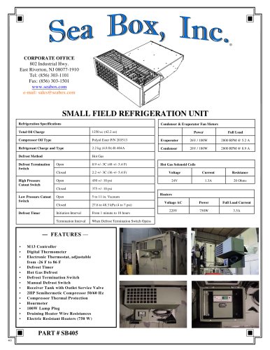 Small Field Refrigeration Unit