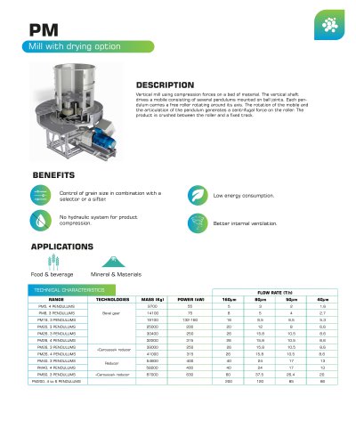 Pendulum Mill - PM - POITTEMILL