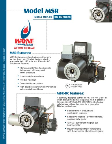 MSR MSR-DC Oil Powered Burner