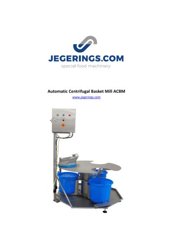 Automatic Centrifugal Basket Mill ACBM