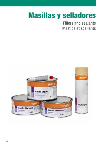 Masillas y selladores / Fillers and sealants / Mastics et scellants