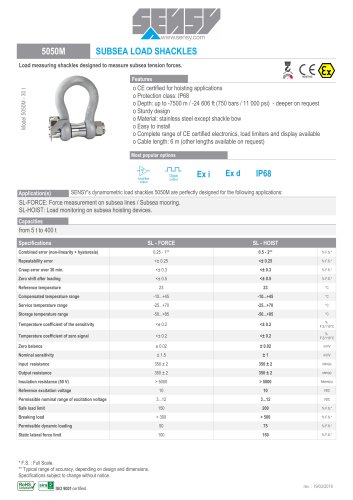 5050M : SUBSEA LOAD SHACKLES