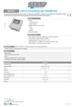 DISP-RLT : DISPLAY FOR RUNNING LINE TENSIOMETERS