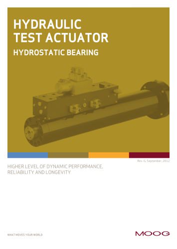 HYDRAULIC TEST ACTUATOR HYDROSTATIC BEARING