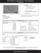 Insulated Lead Epoxy Thermistors TS Series