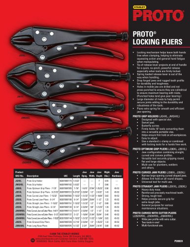 Proto® Locking Pliers