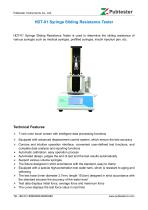 HDT-01 Syringe Sliding Resistance Tester