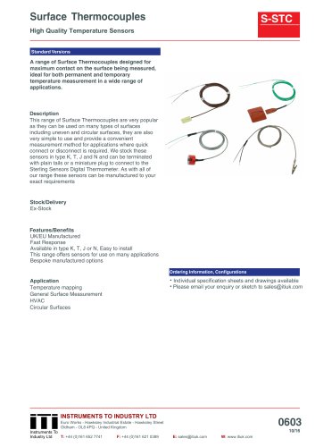 Surface Thermocouples