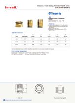 In-saiL heat-staking threaded insert OT series