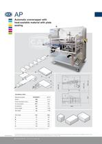 AP automatic overwrapper with heat-sealable material with plate sealing