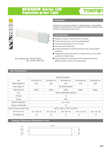 BC5402B explosion proof fixed light