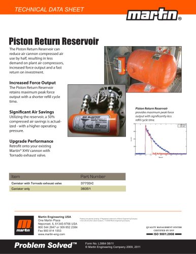 BIG BLASTER® PISTON RETURN RESERVOIR