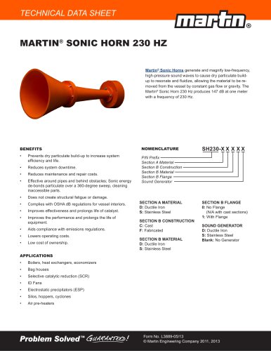 Martin® Sonic Horns - 230Hz